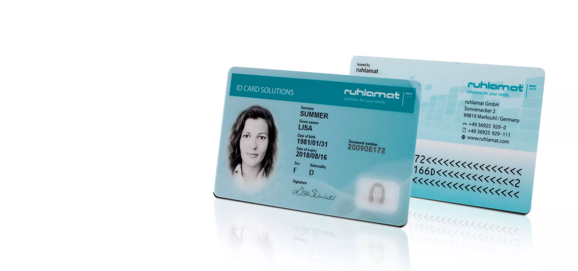 High quality laser engraving for ID cards