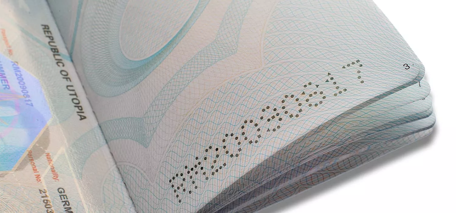 PERFLEX - patented perforation process for your id documents